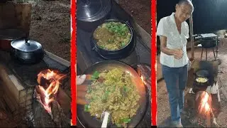 ARROZ COM CARNE DE SOL NO FOG&Atilde;O A LENHA AQUI NO S&Iacute;TIO