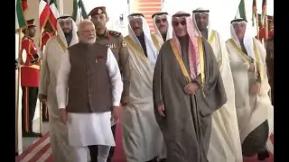 Prime Minister Narendra Modi arrives in Kuwait #PMOIndia