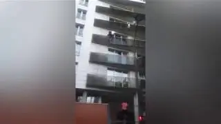 Black Muslim Guy Climbs Building And Saves Child From Falling