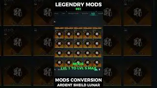 ONCE HUMAN LUNAR MODS CONVERSION LEGENDRY MODS🥶#oncehuman
