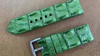 Unboxing : Black Forest Atalier Alligator Big Hornback Watch Strap for Panerai
