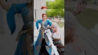 @aisha_cosplay as Triss and  @doireann_cosplay as Ciri  #TheWitcher #Cosplay #Ciri #TrissMerigold