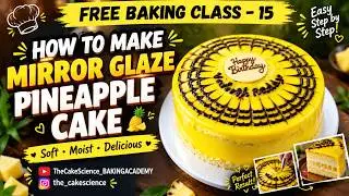 How to make Glazed Pineapple cake | Neutral gel cake | How to use Neutral gel? #cake #neutralgelcake