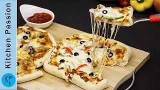 Chicken Fajita Pizza Recipe by Kitchen Passion | Chicken Pizza Recipe