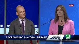 Sacramento Mayoral Debate: Flojaune Cofer and Kevin McCarty on pedestrian safety