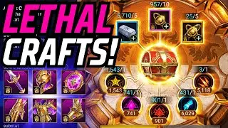 READY TO CRAFT ALL MY LETHAL GEAR! FINALLY AN UPGRADE! | RAID: SHADOW LEGENDS
