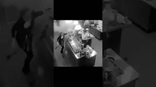 Astonishing Starbucks coffee machine explosion, close call #shocking #closecall