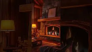 Cozy Fireplace Jazz 🌙 Calm Late Night Vibes #music #jazz #fire #fireplace  #cozy #calm