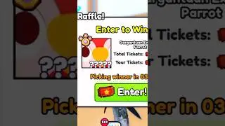 GARGANTUAN EXQUISITE PARROT In The Raffle! In Pet Simulator 99! #roblox #robloxshorts #ps99