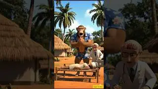 The monkey brought a doctor for his mother and saved her life 🐒❤️ #ai #shorts #monkey