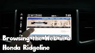 Playing with the Web Browser in my Honda Ridgeline