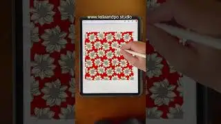 Reference Layers and Threshold in Procreate using Pattern Brushes