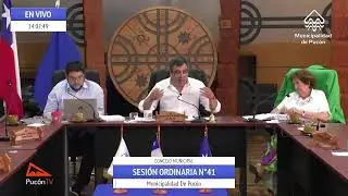 CONCEJO MUNICIPAL DE PUCÓN SESIÓN ORDINARIA N° 41 (19-01-2026)