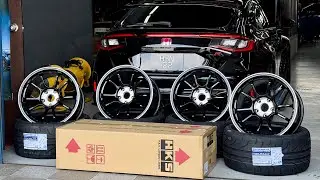 Honda Civic Type R FL5 install HKS Intercooler and Star Forged Wheel with Vitour V02R (275/35/18).