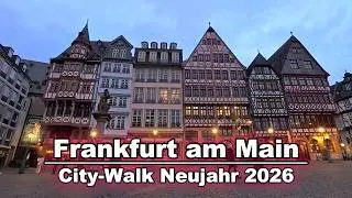 Frankfurt am Main, Neujahr 2026 Spaziergang, Römer, Kaiserdom, Oper, Zeil