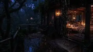 Silent Forest, Gentle Rain, Cozy Cabin 🌧 | Perfect Sounds for Deep Sleep