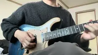 A funk blues guitar solo