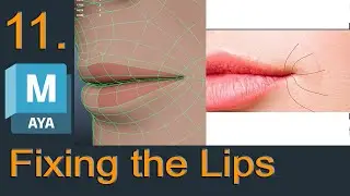 Fixing the lip corner Maya Character modeling