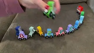 Magnetic Train Set for Toddlers #woodentoys #trains #traintoys