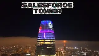 SalesForce Tower: HOLIDAY LIGHTS 4K Drone Footage#holidaylighting #sanfrancisco4k #cinematic