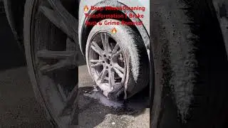 🔥 Deep Wheel Cleaning Transformation | Brake Dust & Grime Removal 🔥 #asmr #automobile #wheelwash