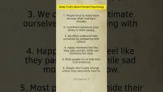 Deep Truths About Human Psychology