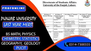 Punjab University Last Year Merit Part 3 | Admission 2022 #punjabuniversity