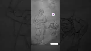 #youtubeshorts figure sketching | human drawing easy from reference