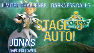 Lords Mobile - Jonas Dark Follower Limited Challenge Darkness Calls Stage 5 one full auto