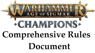 New Update! Comprehensive Rules Update 1 for the Warhammer Champions TCG CCG