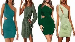 Top Stylish For green one shoulder mini dress Ideas 2023