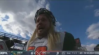 XFL Fails to Bleep F-Word of Interview After Fight!