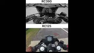 KTM RC 390 VS KTM RC 125 || #GEARCHALLENGE #SHORTS #THEDRAGRACERR