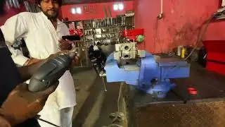 Bike Engine Head Valve grinding & cleaning