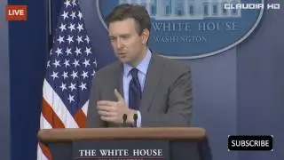 Josh Earnest White House Press Conference on Russian Hacking, Donald Trump 1-5-17