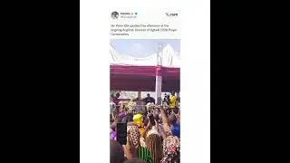 Peter Obi spotted this afternoon at the ongoing Anglican Diocese of Ughelli 2026 Prayer Convocation