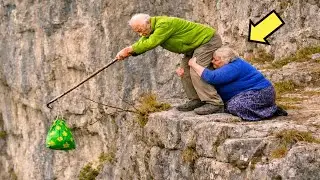 HOMME ÂGÉ RISQUE SA VIE POUR LE SAC VERT… MAIS LE CONTENU CHOQUE TOUS