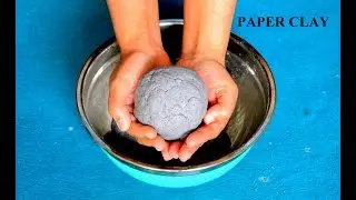 How to make paper clay | Newspaper paper clay | best out of waste | paper mache | paper mache clay