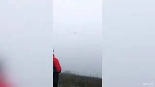 Miniprop Felix IQ XL mit F&auml;chenverwindung bei Nebel am Hang! 7. Februar 2021