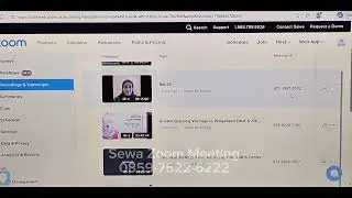 Cara cek hasil record pada save to cloud di zoom meeting online menggunakan laptop