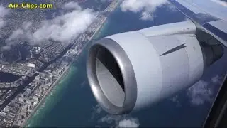 American Airlines Boeing 767-300 Business Class Milan-Miami FANTASTIC [AirClips full flight series]