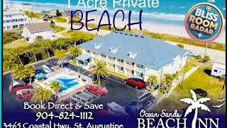 Ocean Sands Beach Boutique Inn-1 Acre Private Beach-St Augustine Historic-2 Miles-Shuttle with Downt