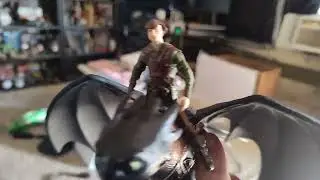 Httyd live action figure review hickup and toothless 