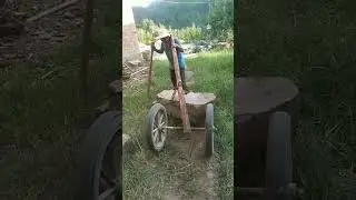 Old-School Wisdom | Efficient Stone Transport with Cart and Stick