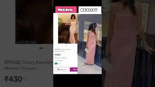 Meesho v/s Reality trending western dress under 500 #meesho#fashion#meeshohaul#trendingdress#dress