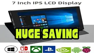 7 Inch IPS Touch Screen HDMI-compatible LCD for Raspberry Pi Orange Pi Windows PC Display with Cort
