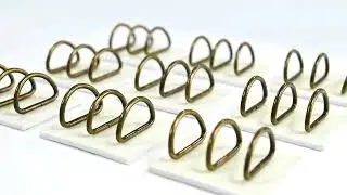 50 Pieces Multi-Purpose Metal D Ring Bronze for Bag Landyard DIY Craft Accessories,25mm