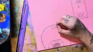 How I painted my first pointillism painting with a toothpick  Timelapse