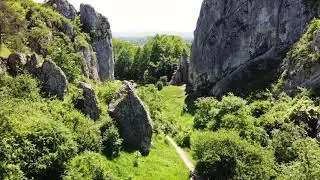 drone Bolechowicka Kobylanska valley