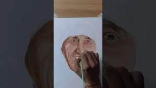 Mother Teresa realistic painting final look 🥰 #art #drawing #foryou #howto #painting #motherterasa